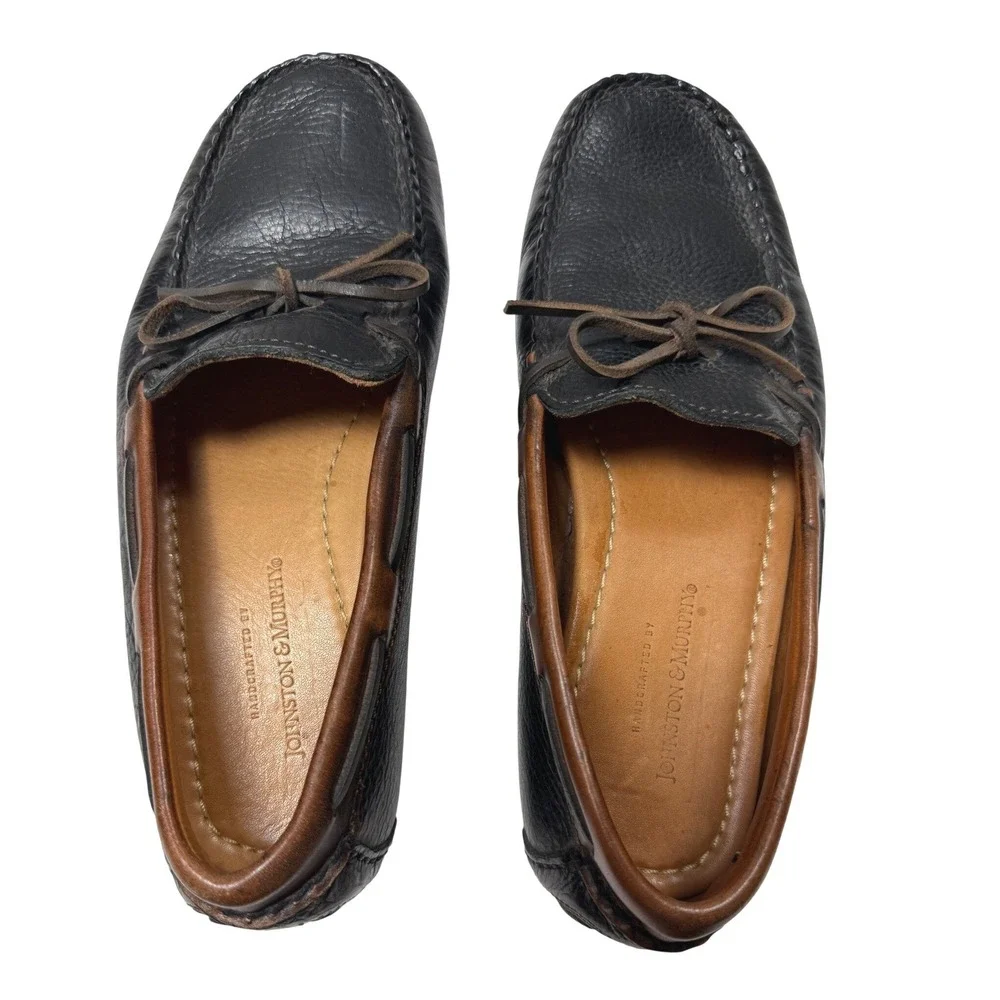 Johnston & Murphy‎ Driving Loafers Men's Size 8M Leather Moccasin Classic Preppy